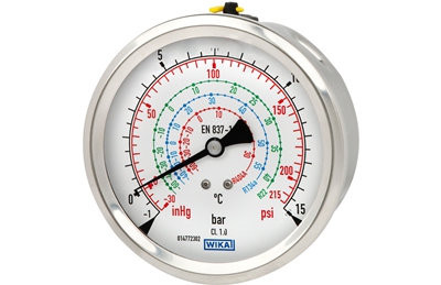 Wika pressure gauges 112.28, 132.28